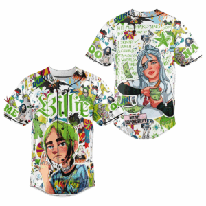 Billie Eilish Hit Me Hard And Soft Album Baseball Jersey Shirt Gebone