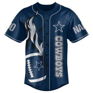Customizable Skull Dallas Cowboys Baseball Jersey