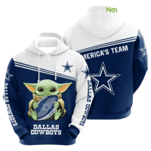 Dallas Cowboys Baby Yoda NFL Hoodie Gifts for Fans Gebone