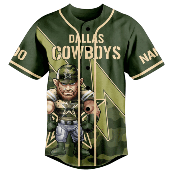 Dallas Cowboys Baseball Jersey For Fans Gebone - Image 4
