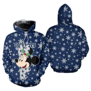 Dallas Cowboys Christmas Mickey Mouse NFL Hoodie Gifts for Fans Gebone