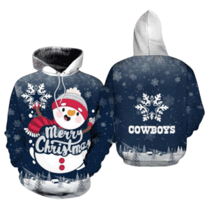 Dallas Cowboys Christmas Snowman NFL Hoodie Gifts for Fans Gebone