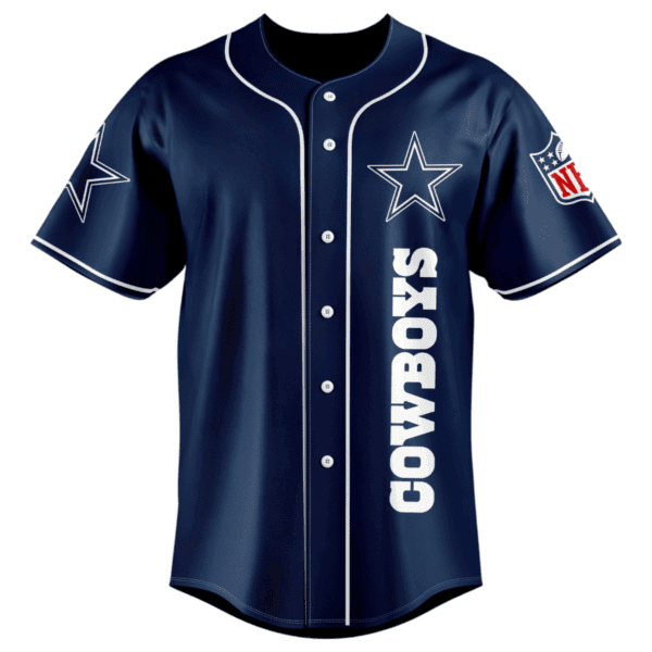 Dallas Cowboys Damn Right Graphic Baseball Jersey - Image 4