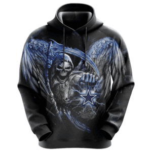 Dallas Cowboys Grim Reaper Halloween NFL Hoodie Gifts for Fans Gebone