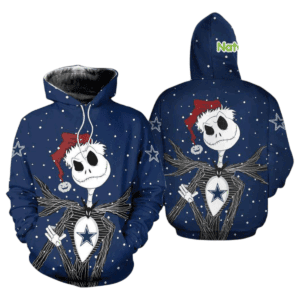 Dallas Cowboys Jack Skellington Christmas NFL Hoodie Gifts for Fans Gebone