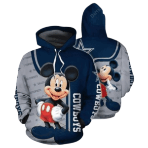 Dallas Cowboys Mickey Mouse Disney NFL Hoodie Gifts for Fans Gebone