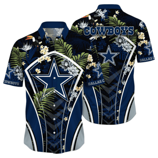 Dallas Cowboys NFL Flower Tropical Hawaiian Shirt Gebone