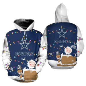 Dallas Cowboys Santa Chimney Christmas NFL Hoodie Gifts for Fans Gebone