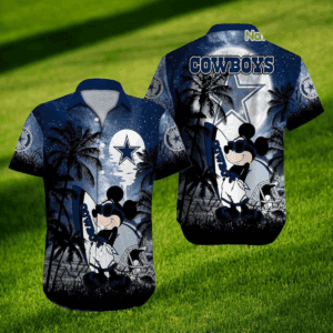 Mickey Mouse Dallas Cowboys NFL Hawaiian Shirt Summer Vibes Disney Gift Gebone
