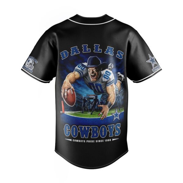 Black Dallas Cowboys Game Day Baseball Jersey - Image 2