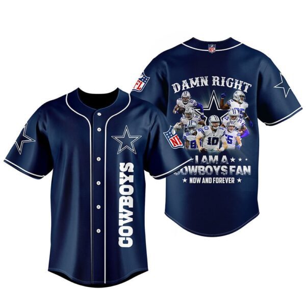 Dallas Cowboys Fan Baseball Jersey – Game Day Essential