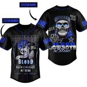 Customizable Dallas Cowboys Jack Skellington Halloween Baseball Jersey