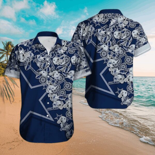 Dallas Cowboys Comic Craze Hawaiian Shirt