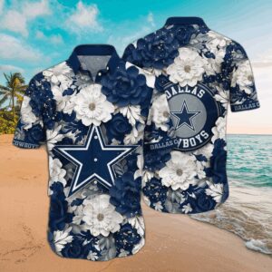 Dallas Cowboys Floral Pride Hawaiian Shirt
