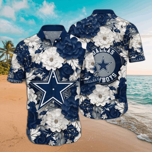 Dallas Cowboys Floral Pride Hawaiian Shirt