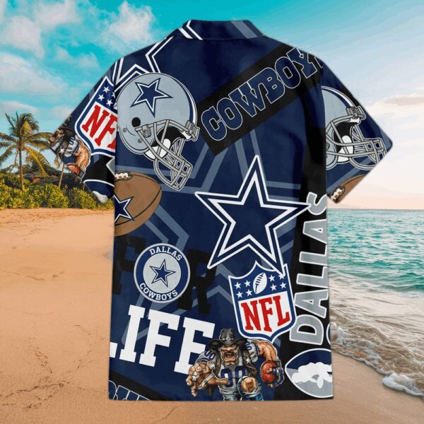 Dallas Cowboys For Life Hawaiian Shirt - Image 2