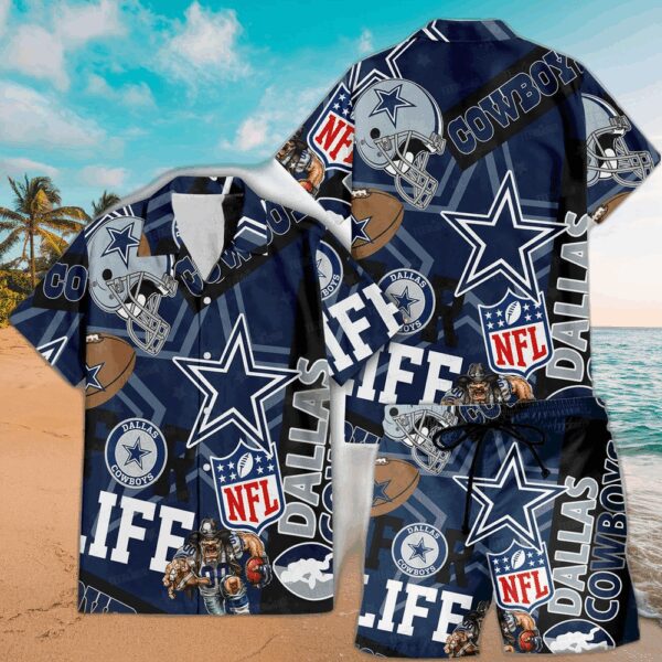 Dallas Cowboys For Life Hawaiian Shirt - Image 3