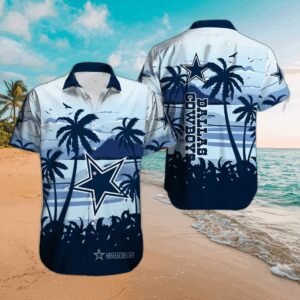 Dallas Cowboys Horizon Palms Hawaiian Shirt