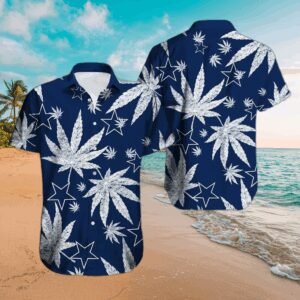 Dallas Cowboys Leafy Stars Hawaiian Shirt