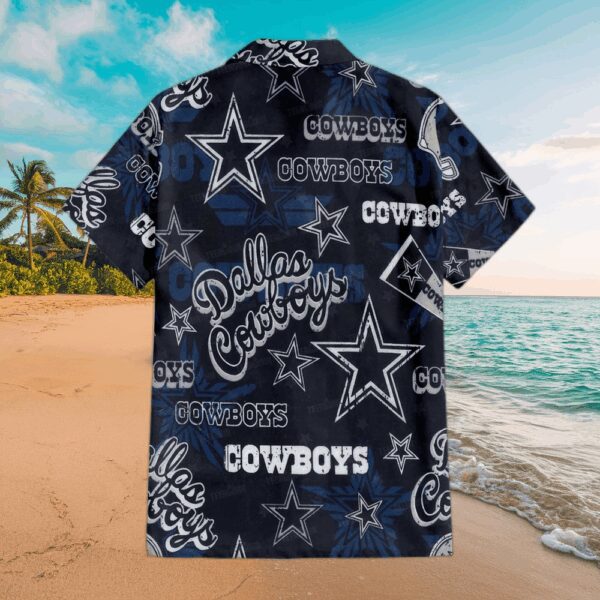 Dallas Cowboys Lone Star Breeze Hawaiian Shirt - Image 3