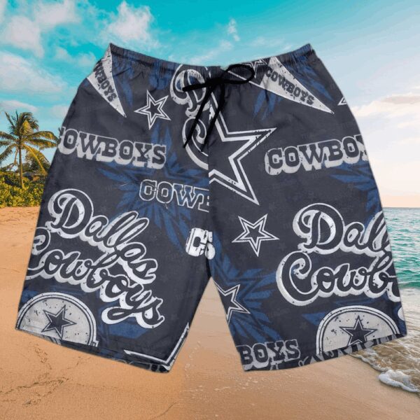 Dallas Cowboys Lone Star Breeze Hawaiian Shirt - Image 4