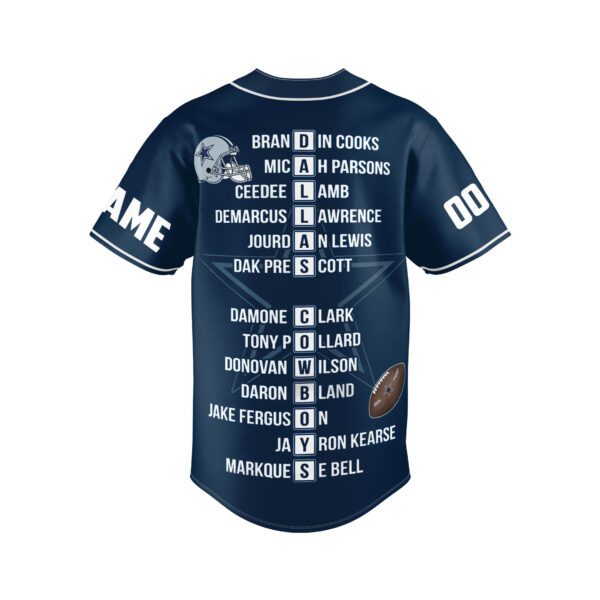 Dallas Cowboys NFC East Champs Roster Jersey 2023 - Image 2