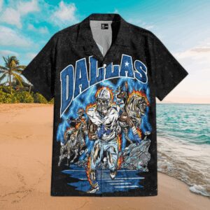 Dallas Cowboys Skeleton Hawaiian Shirt