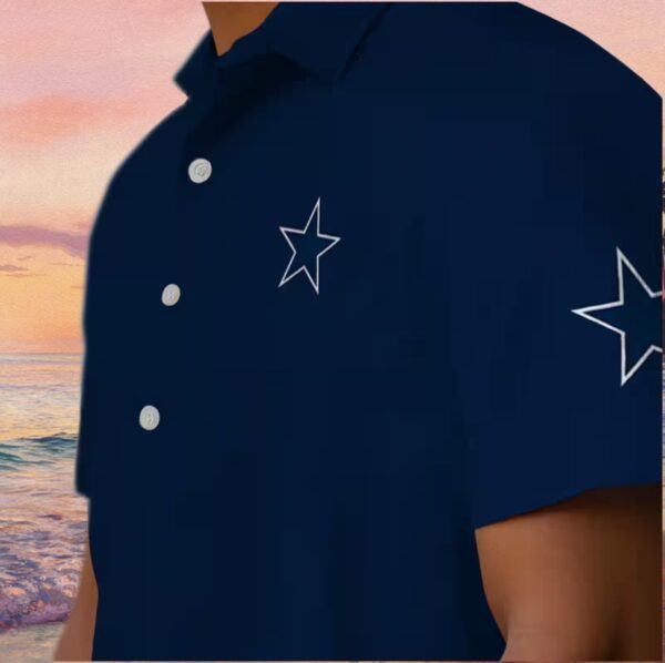 Dallas Cowboys Stuart Minion Blue Hawaiian Shirt - Image 8