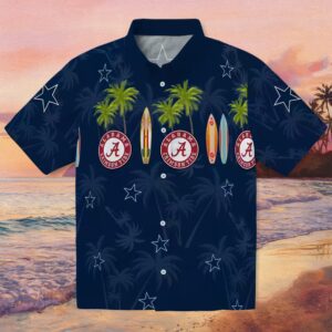 Dallas Cowboys Surfboard Palm Blue Hawaiian Shirt
