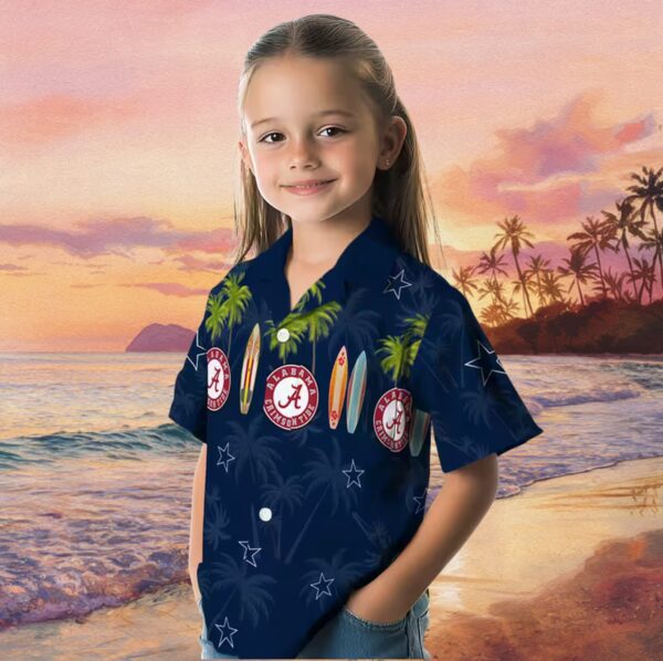 Dallas Cowboys Surfboard Palm Blue Hawaiian Shirt - Image 6
