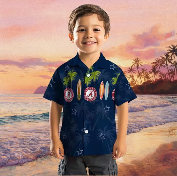 Dallas Cowboys Surfboard Palm Blue Hawaiian Shirt - Image 7