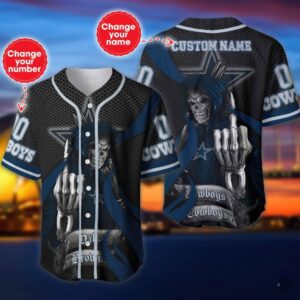 Dallas Cowboys The Reaper Custom Baseball Jersey – Personalized Name & Number