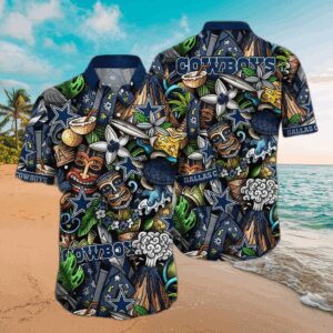 Dallas Cowboys Tiki Tropics Hawaiian Shirt