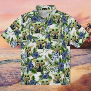 Dallas Cowboys Tropical Yoda Green Hawaiian Shirt