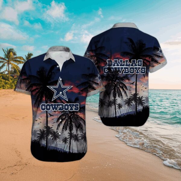 Dallas Cowboys Twilight Beach Hawaiian Shirt
